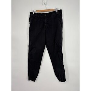 Bearbottom Pants Mens XL Black Stretch Jogger Casual Elastic Waist Beach Casual
